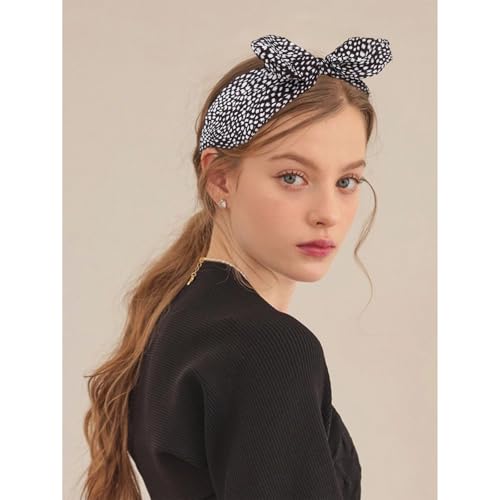 CURASA Big Bow Headbands for Women Cheetah Girls Leopard Headband with Bow Fancy Fashion Headbands for Women Leopard Hair Accessories