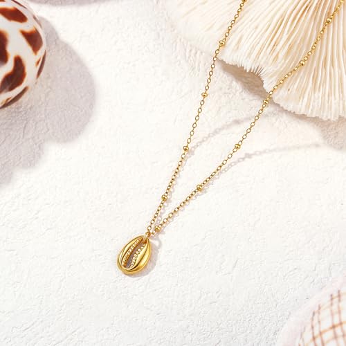 14K Gold Heart Necklace for Women Boho stainless steel waterproof Cute Dainty Love Pendant Necklaces for Women - color: Styie-3