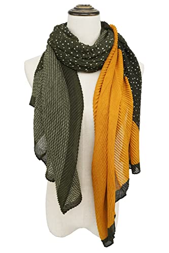 YOUR SMILE Ladies/Women's Lightweight Floral Print/Solid Color mixture Shawl Scarf For Spring Summer season - color: 103