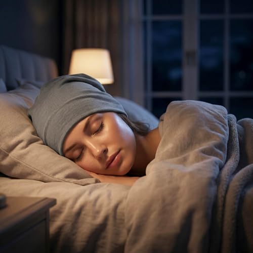 Bohend Bohemian Beanie Hats Headwear Cap Stretch Non Slip Bandanas Sleep Turbans Hats for Women Men Close top Head Covering - style: Pure Light Style 1