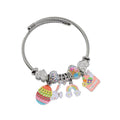 Silver Women Bracelets - Adjustable Charm Bracelets for Women Birthday Gifts Favors Titanium Steel Bracelet Bundle Jewelry Kit - color: E: Easter