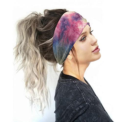 Olbye Boho Headband Turban Elastic Head Wrap Bandana Colorful Head Band Cover Yoga Hair Band Hair Accessories for Women and Girls 8Pcs