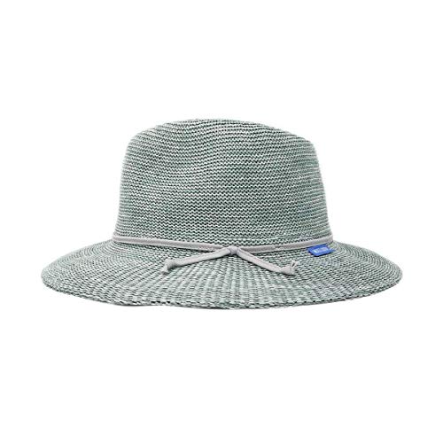 Wallaroo Hat Company Women's Victoria Fedora – UPF 50+ UV Protection, Wide Brim, Packable & Adjustable Sun Hat - color: Seafoam, size: Medium