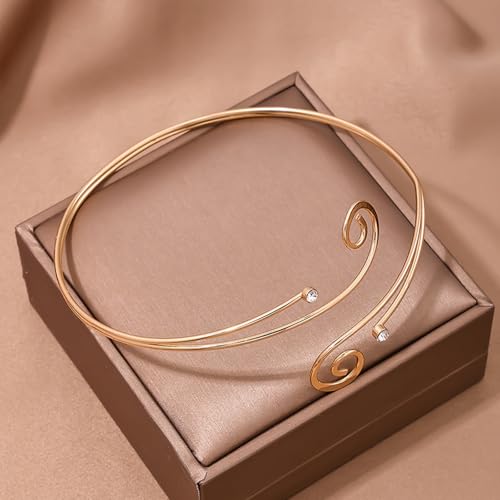Long tiantian Gold Arm Cuff Upper for Women Bangle Bracelets Upper Arm Cuff Bracelet Trendy Armband Beach Jewelry Trendy Stuff Gifts - color: C1:gold Arm Cuff