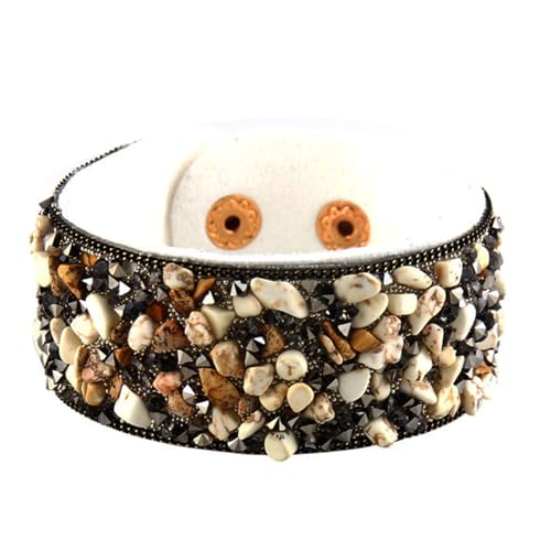 Long tiantian Boho Bracelets for Women Western Jewelry for Women Leather Wrap Bracelets Stackable Bangle Western Outfit for Women - color: wrap bracelets for women(white)