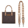 Montana West Wrangler Tote Bag for Women Aztec Western Retro Purse Top Handle Handbags - color: B-aztec-coffee