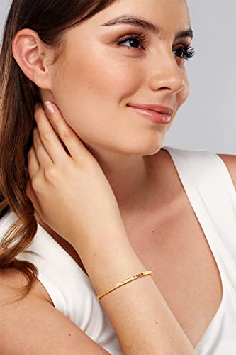 WOWORAMA Adjustable Slider Bracelets for Women Bar Friendship Bangle Bracelet for Women Gold/White Gold/Rose Gold Bolo Bracelet - color: Slim Bar-Gold-tone
