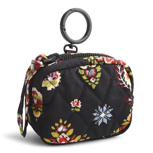 Premium Cotton Zip Earbud Bag Charm - color: North Star Sky