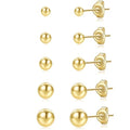 PRETOLE 8 Pairs Sterling Silver Stud Earrings for Women,14K Gold Plated Stud Earrings Set for Women Hypoallergenic Stud Earrings Cubic Zirconia Stud Earrings Small Stud Earrings for Women