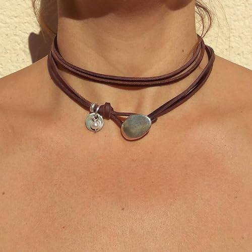 Boho Outfits for Women Boho Necklaces Country Concert Outfits Nashville Western Jewelry Choker Necklaces Long Leather Necklace Western Dress Jewelry Country Cowgirl Accessories Gifts - color: Y：Layered Coin Choker
