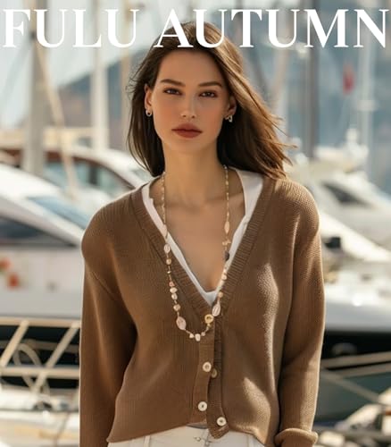 FULU AUTUMN Long Necklaces for Women Trendy Long Chunky Beaded Necklace Boho Fashion Costume Jewelry Mothers Day Gifts for Her - color: Green