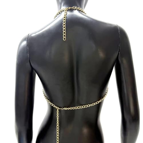 Sexy Pearl Top Backless Vest,Multi-Layered Summer Beach Beaded Harness Bra Chain Festival Rave Pearl Tassel Bralette Body Jewelry for Women