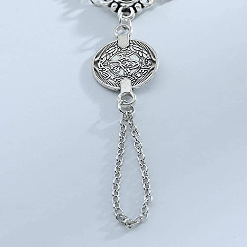 Olbye Silver Barefoot Sandals Foot Chain Jewelry Coin Anklet Bracelet for Women and Girls Beach Wedding Foot Jewelry Pack of 2 - color: Silver