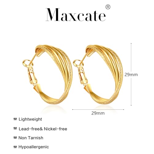 4 Pair Small Gold Hoop Earrings for Women Sensitive Ears - Hypoallergenic 14k Real Gold Plated Hoops Zirconia Cartilage Huggie Earrings Set Helix Piercing Earring Gold Jewelry for Women Gift - color: 1945 Hoop Gold