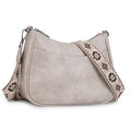 APHISON Trendy Leather Crossbody Purse with Adjustable Strap, Women's Shoulder Handbag - color: 02-grey