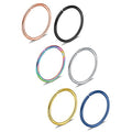 Ruifan 6-30PCS Non Pierced Stainless Steel Clip on Closure Round Ring Fake Nose Lip Helix Cartilage Tragus Ear Hoop Earrings Jewelry 20G - color: 10mm - Mix Color 3#