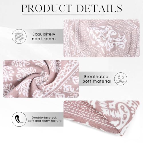 Bohend Bohemian Beanie Hats Headwear Cap Stretch Non Slip Bandanas Sleep Turbans Hats for Women Men Close top Head Covering - style: Striped Style