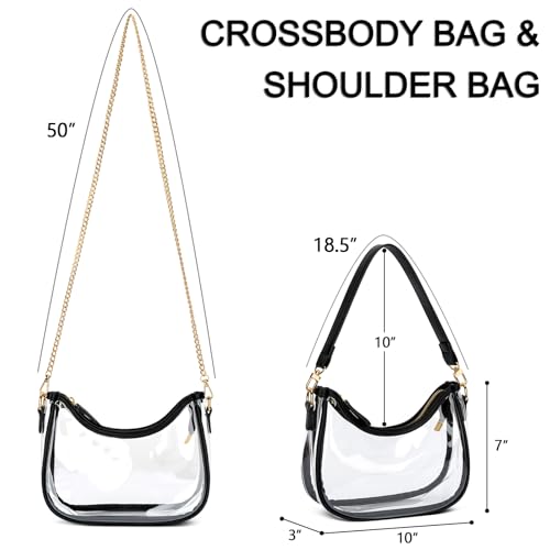 KKXIU Shoulder Bag for Women Cute Hobo Purses and Handbags Retro Clutch Underarm Purse | Cute - color: Black-t