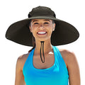 Leotruny Women Super Wide Brim Sun Hat UPF50+ Waterproof Bucket Hat for Fishing, Hiking, Camping - color: C05-army Green