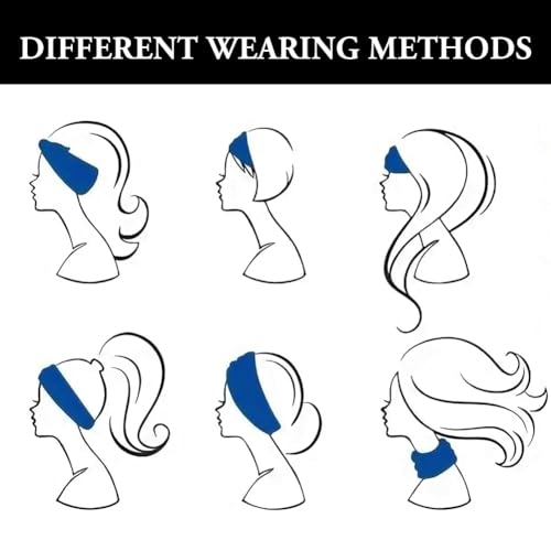 4 Pack Headbands for Women's Hair, Printed Crisscross Headbands, Soft Fabric, Boho Style Hairs Accessories for Women, Elastic Hair Bands for Sports, Yoga, Skincare, Outdoor Occasions - color: #C - 4pc