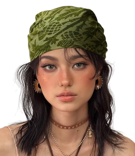 21"x21" Soft Cotton Bandana for Men and Women Unisex Head Wrap Scarf Headband Face Mask for Outdoor - color: Qm-in the Olive