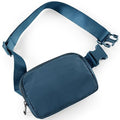 ODODOS Unisex Mini Belt Bag with Adjustable Strap Small Fanny Pack for Workout Running Traveling Hiking, Navy Blue - color: Navy Blue