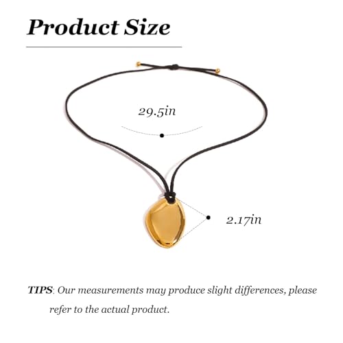 Frodete Statement Necklace for Women Chunky Gold Necklaces Long Pendant Necklace Boho Necklaces Gold Pendant Jewelry Cowboy Chic Style Cowgirl Outfit - color: Z3:Gold Pendant Necklace