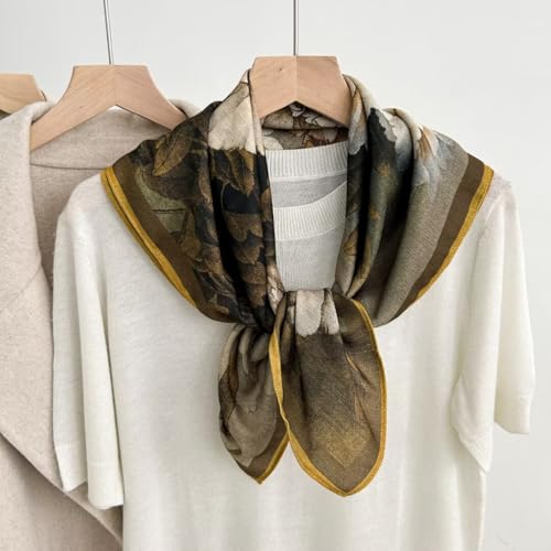 K-Elewon Women Medium Square Scarf Head Scarf Neck Scarf Hair Scarf Head Sleeping Wraps Bandana Scarfs for Women - color: V19