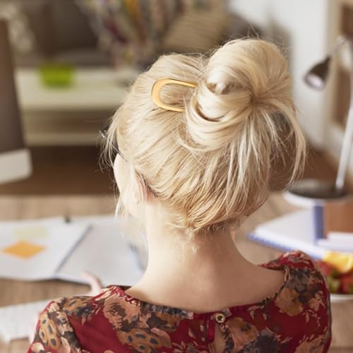 2 PCS U-Shaped Large 5.5 Inch metal hair pin,french hair pin,french hairpin,u pins for hair bun,hair pins for styling,hair pins for thick hair,bun pins
