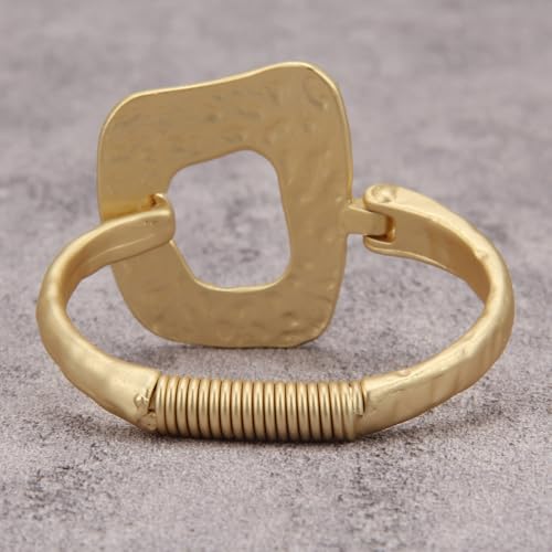 Chunky Gold Bracelet Trendy Gold Cuff Bracelets for Women Statement Silver Arm Cuffs Bangles Arm Punk Jewelry Accessories - style: Chunky Gold Arm Cuffs