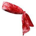 Headbands Tie on Headband for Women Men Running Athletic Hair Head Band Elastic Sports Sweat Basketball Sweatband Stetchy Yoga Workout Sweatbands Adjustable Non-Slip Moisture Wicking - color: Red Tie Dye