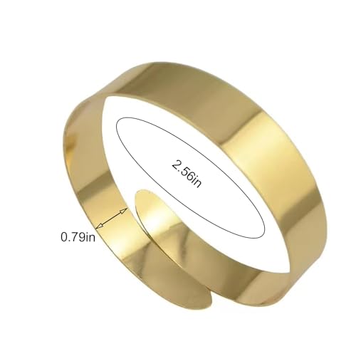 Arm Cuff Gold Arm Bracelet Handmade Upper Jewelry for Women Adjustable Bangle Armband Open Wrist Bracelets Greek Goddess Costume Halloween Costume - color: I:cuff Bracelet