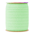 Mandala Crafts Mint Green Stretch Lace Soft Elastic Trim Roll - 55 Yards 1 Inch Wide Stretchy Frilly Picot Ribbon for Sewing Lingerie, Headbands, Underwear, and Crafts - color: Mint Green