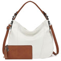 TANTOMI Hobo Bags Purses for Women, Women's Crossbody Handbags and Shoulder Bag, Multi-Pocket Large Hobo Purse - color: White