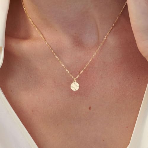 VRIUA Gold Necklace for Women - 14K Gold Plated Dainty Italian Horn Star of David Butterfly Bow Sun Lotus Volleyball Baseball Cowboy Boots Necklace Jewelry Everyday for Women - style: Baseball