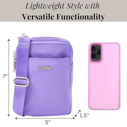 Baggallini Women's Modern Take Two Rfid Crossbody - color: Lavender Surf