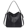 Montana West Hobo Bag for Women Crossbody Purse and Handbags Ladies Chic Shoulder Bags - color: Black