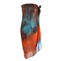 Womens Sexy Bohemian Floral Beach Cover Up Sarong Wrap Swimsuit Beachwear - color: Burnt Orange