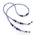 Damanse Beaded Glasses Chain,Eyeglass & Sunglass Strap For Women Stylish - color: Tree of Life Blue Eye
