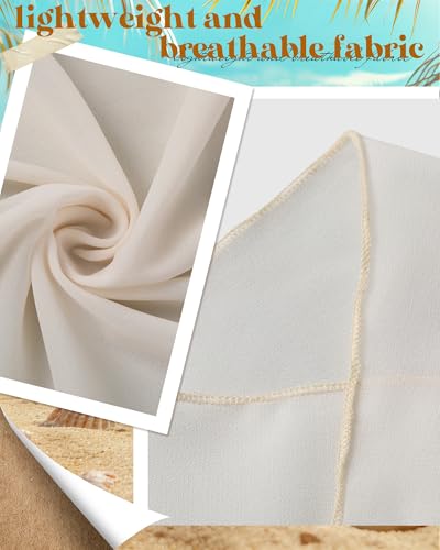 3 Pcs Summer Beach Set for Women Wide Brim Straw Sun Hat, Swimsuit Coverup Sarong, Heart Sunglasses - color: Beige