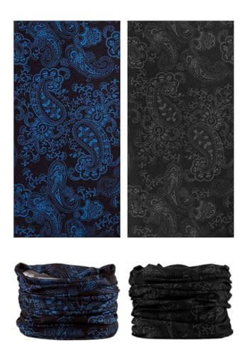 Head Wrap Headwear Headband Bandana Face Mask magic scarf for men & women - color: 6pcs. Paisley 2