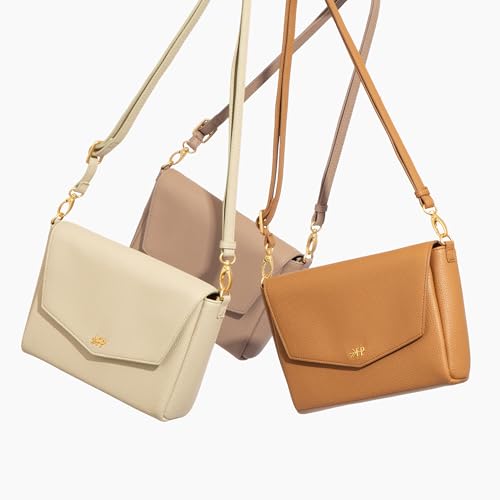 Freshly Picked Classic Crossbody Bag for Women - Stylish Handbag and Crossbody Purse Made with Premium Vegan Leather - color: Butterscotch