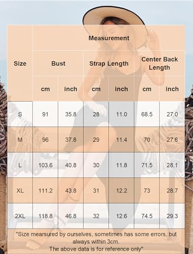 Chigant Women's 2026 Summer Dress Casual Boho Sundress Spaghetti Strap Swimwear Cover Up Beach Flowy Midi Vacation Dresses - color: Mixed Bohemia, size: Small