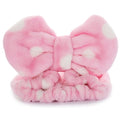 Hairizone Cosmetic Hair Band With Bowknot, for Kids and Girls, Light Pink | Soft and Cute Big Bow Headband, For Face Washing, Shower Spa, Makeup, Wrap Hair - color: Pink