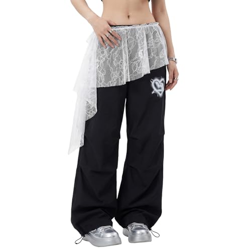 Women Y2K Lace Fringe Hip Scarf Boho Triangle Tassel Waist Cover Up Skirt Wrap Sheer Tie Belt Aesthetic Streetwear - color: White