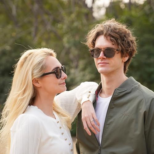 Superb Acetate Frame Scratch/Saltwater Resistant/Oleophobic Coating Lens Vintage Polarized Sunglasses Men Women