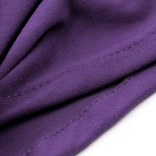 African Women Turban Caps Pre-Tied Twisted Turbans Head Scarf for Women Hair Wraps Cover Beanie Cancer Chemo Headwear - color: 1 Pack Twisted Braid Flower: Purple