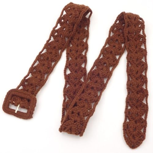 Simple Trendy Soft Cotton Rope Braided Woven Boho Waist Belt for Women Girl Medieval Bohemian for Dress Jeans