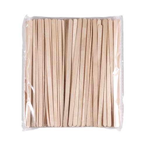 300/600/1200 Pieces Disposable Wood Stick Beauty Spatulas Log Hair Removal Wax Coating and Eyebrow Trimming Wooden Stick (600pcs) - size: 600pcs
