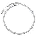 ChainsHouse Ankle Bracelets for Women, Stainless Steel Chain Anklets Waterproof, Women Summer Beach Jewelry Gift, Come with Box - color: 09. 3mm-Herringbone-Steel
